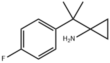 Cyclopropanamine, 1-[1-(4-fluorophenyl)-1-methylethyl]- Struktur