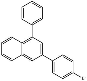 Naphthalene, 3-(4-bromophenyl)-1-phenyl- Struktur