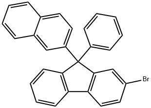 2-Bromo-9-(naphthalen-2-yl)-9-phenyl-9H-fluorene Struktur