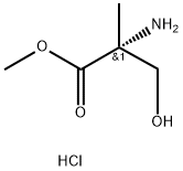 D-Serine, 2-Methyl-, Methyl ester, hydrochloride (1:1) Struktur