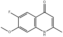 4(1H)-Quinolinone, 6-fluoro-7-methoxy-2-methyl- Struktur