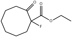 2-(Ethoxycarbonyl)-2-fluorocyclooctanone Struktur