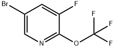 5-Bromo-3-fluoro-2-(trifluoromethoxy)pyridine Struktur