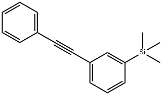 Benzene, 1-(2-phenylethynyl)-3-(trimethylsilyl)- Struktur