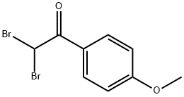 Ethanone, 2,2-dibromo-1-(4-methoxyphenyl)- Struktur