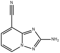 2-Amino-[1,2,4]triazolo[1,5-a]pyridine-8-carbonitrile Struktur