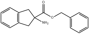 1H-Indene-2-carboxylic acid, 2-aMino-2,3-dihydro-, phenylMethyl ester Struktur