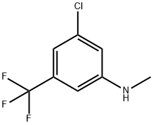 (3-Chloro-5-trifluoromethyl-phenyl)-methyl-amine Struktur