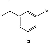 1-BRomo-3-chloro-5-(propan-2-yl)benzene Struktur