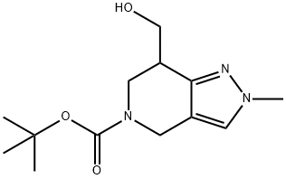 Tert-Butyl 7-(Hydroxymethyl)-2-Methyl-6,7-Dihydro-2H-Pyrazolo[4,3-C]Pyridine-5(4H)-Carboxylate(WX141087) Struktur