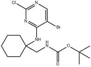 Carbamic acid, N-[[1-[(5-bromo-2-chloro-4-pyrimidinyl)amino]cyclohexyl]methyl]-, 1,1-dimethylethyl ester