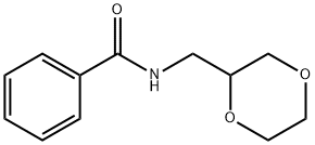 Benzamide, N-(1,4-dioxan-2-ylmethyl)- Struktur