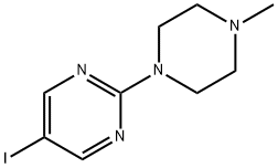 Pyrimidine, 5-iodo-2-(4-methyl-1-piperazinyl)- Struktur