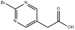 5-Pyrimidineacetic acid, 2-bromo- Structure