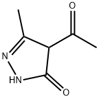 4-acetyl-5-methyl-1,2-dihydro-pyrazol-3-one Struktur