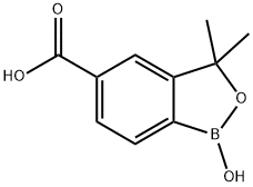 1-Hydroxy-3,3-dimethyl-1,3-dihydrobenzo[c][1,2]oxaborole-5-carboxylic acid Struktur