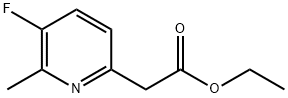 ethyl 2-(5-fluoro-6-methyl-2-pyridyl)acetate Struktur