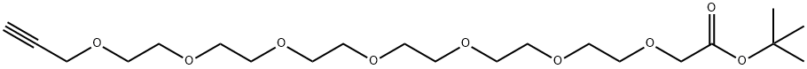 Propargyl-PEG6-CH2COOtBu Struktur