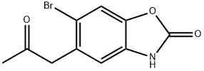 2(3H)-Benzoxazolone, 6-bromo-5-(2-oxopropyl)- Struktur