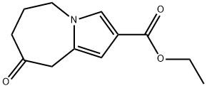 5H-Pyrrolo[1,2-a]azepine-2-carboxylic acid, 6,7,8,9-tetrahydro-8-oxo-, ethyl ester Struktur