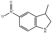 3-Methyl-5-nitro-2,3-dihydro-1H-indole Struktur