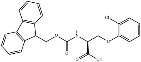 N-Fmoc-O-(2-chlorophenyl)-L-serine Struktur