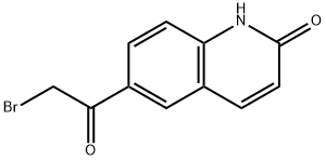 6-(2-Bromoacetyl)-2(1H)-quinolinone Struktur