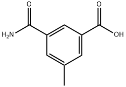 3-carbamoyl-5-methylbenzoic acid Struktur