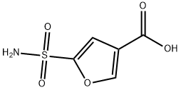 5-sulfamoylfuran-3-carboxylic acid Struktur