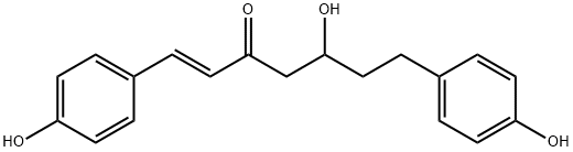 1,7-Bis(4-hydroxyphenyl)
-5-hydroxyhept-1-en-3-one Struktur