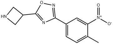 5-(azetidin-3-yl)-3-(4-methyl-3-nitrophenyl)-1,2,4-oxadiazole(WXC04826) Struktur