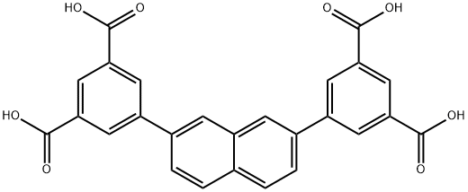 5,5’-(naphthalene-2,7-diyl)di(isophthalic acid) Struktur