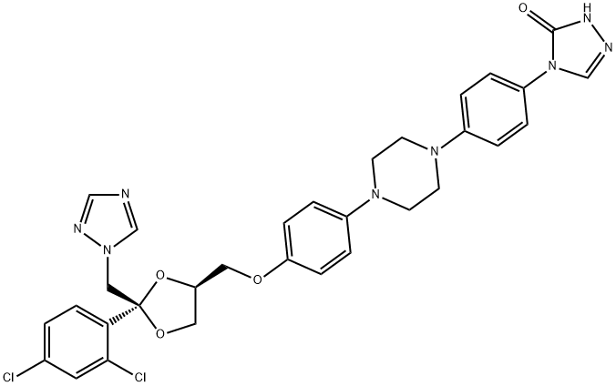 N-Desalkyl itraconazole Struktur