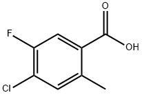 Benzoic acid, 4-chloro-5-fluoro-2-methyl- Struktur