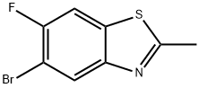 5-bromo-6-fluoro-2-methyl-1,3-benzothiazole Struktur