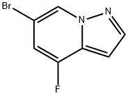 Pyrazolo[1,5-a]pyridine, 6-bromo-4-fluoro- Struktur