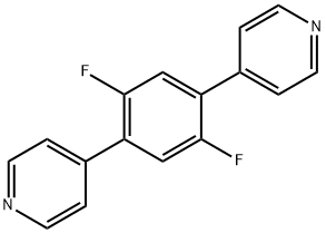 Pyridine, 4,4'-(2,5-difluoro-1,4-phenylene)bis- Struktur