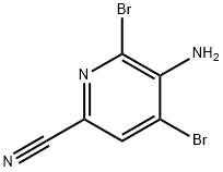 2-Pyridinecarbonitrile, 5-amino-4,6-dibromo- Struktur