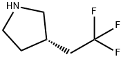 Pyrrolidine, 3-(2,2,2-trifluoroethyl)-, (3S)- Struktur