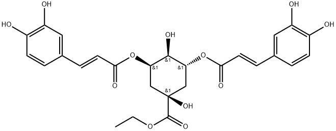 Ethyl 3,5-di-O-caffeoylquinate Struktur