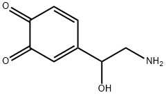 3,5-Cyclohexadiene-1,2-dione, 4-(2-amino-1-hydroxyethyl)- Struktur