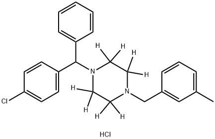 Meclizine-d8 (hydrochloride) Struktur