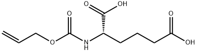 (L)-N-(allyloxycarbonylamino)adipic acid Struktur