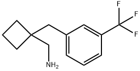 (1-[3-(Trifluoromethyl)phenyl]methylcyclobutyl)methanamine Struktur