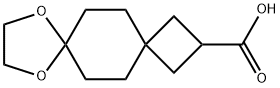 8,11-Dioxadispiro[3.2.4.2]tridecane-2-carboxylic acid Struktur