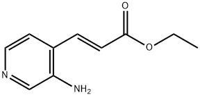 2-Propenoic acid, 3-(3-amino-4-pyridinyl)-, ethyl ester, (2E)- Struktur