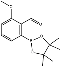 Benzaldehyde, 2-methoxy-6-(4,4,5,5-tetramethyl-1,3,2-dioxaborolan-2-yl)- Struktur