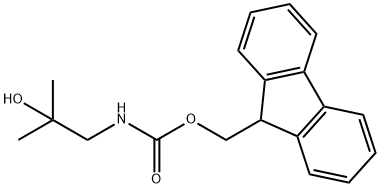 Carbamic acid, N-(2-hydroxy-2-methylpropyl)-, 9H-fluoren-9-ylmethyl ester Struktur