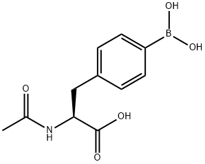 Phenylalanine, N-acetyl-4-borono- Struktur