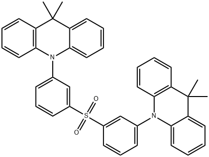 Acridine, 10,10'-(sulfonyldi-3,1-phenylene)bis[9,10-dihydro-9,9-dimethyl- Struktur